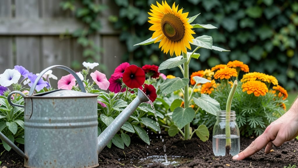 How Often to Water Flowers Outside: Seasonal Guide by Plant Type