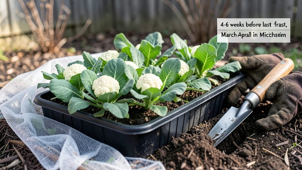 When to Plant Cauliflower in Michigan: Frost-Date Calculator for Zone 5-6 Success