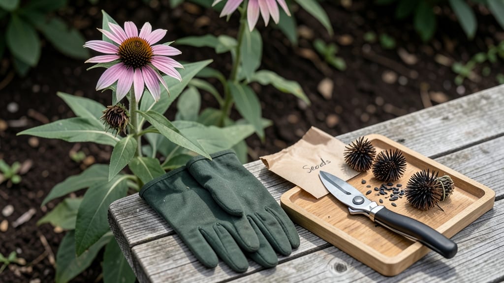 How to Harvest Purple Coneflower Seeds: Wait for Cone Drying and Shake Out Seeds