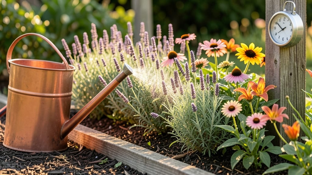 Best Time to Water Flower Beds: Morning Mist Spray for Root Growth