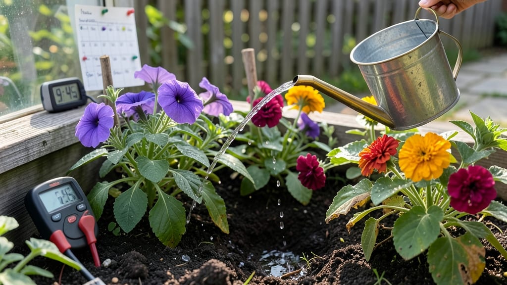 How Long to Water Flowers: Morning vs Evening Timing for Root Health