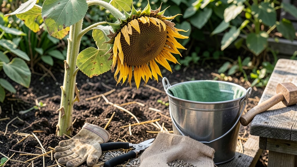 When to Harvest Sunflower Seeds: Seed Color Shift & Hardness Test