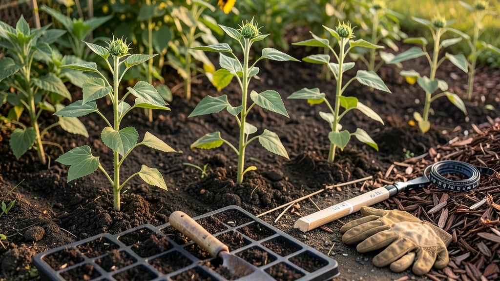 How Far Apart Should Sunflowers Be Planted: Spacing Chart by Variety for Maximum Sunlight