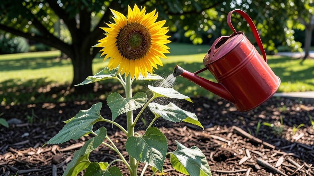 How Often Should You Water Sunflower Plants: Deep-Soil Method for Tall, Thriving Stalks