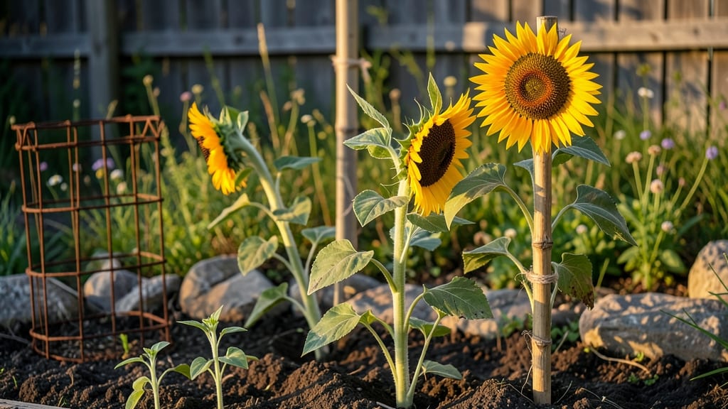 Do Sunflowers Need to Be Staked: Tall Variety Support Guide for Windy Areas