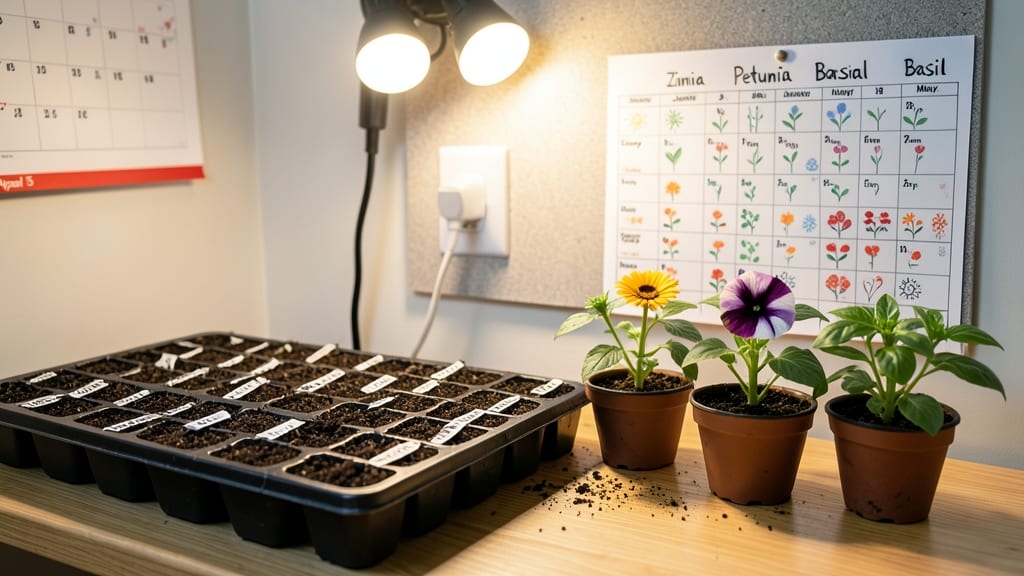 When to Start Flower Seeds Indoors Chart: USDA Zone Deadlines by Variety