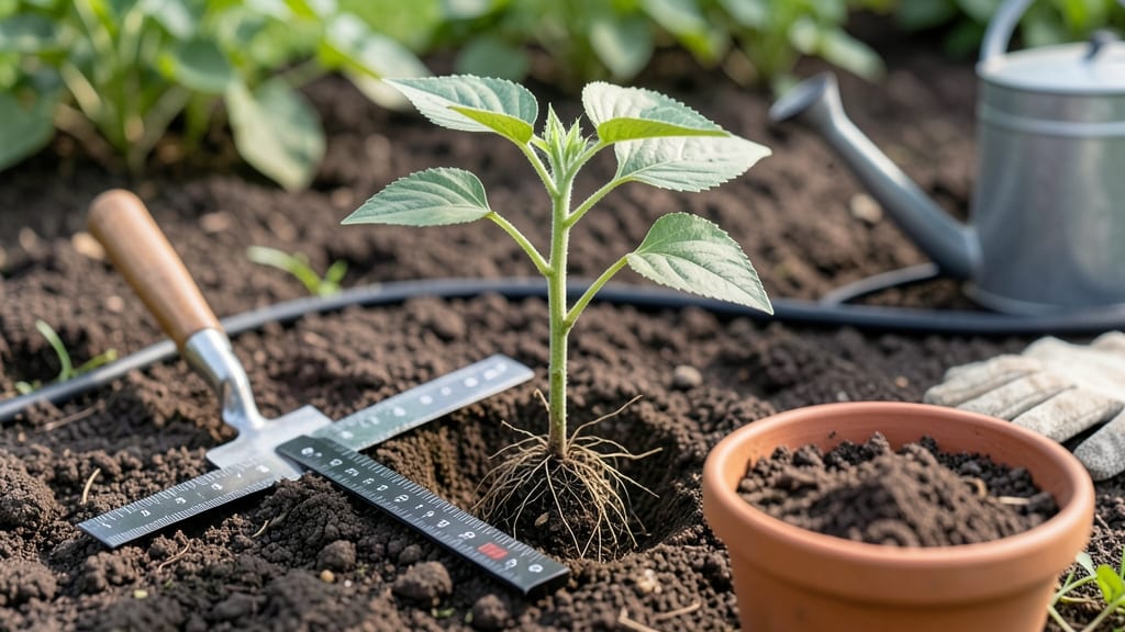 How Deep to Transplant Sunflowers: Root Depth Secrets for Stronger Stems